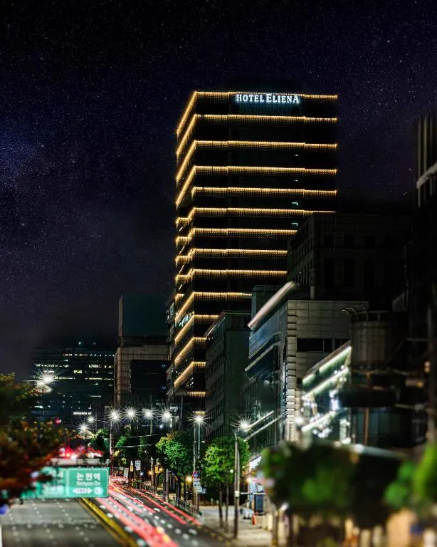 首尔江南Eliena Hotel夜景
